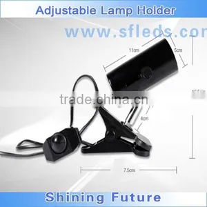 Matal Adjustable Temperature Control Lamp Holder E27 Base Turtle Heating Lamp Holder thumbnail-1