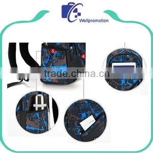 Customized Boys School Backpack Bag / Polyester Backpacks With Custom Logo Supplier's Choice thumbnail-5