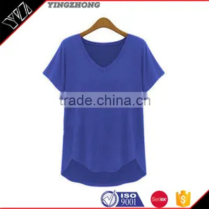 Chian Supplier Wholesale Apparel Summer Fashion Sport Clothes Lady Shirt thumbnail-2
