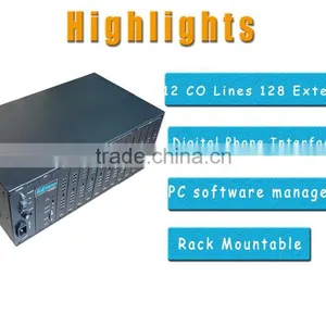 Telecommunication Group Telephone Exchange Sytem PABX for Hotel TP16128-12128 thumbnail-1