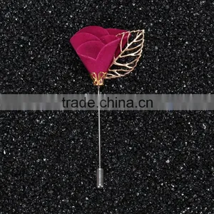 Wholesale Handmade Colorful Lapel Flower Pin/ Brooch Pin for Wedding Party Accessories thumbnail-3