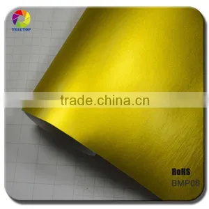 TSAUTOP BMP Brushed Matte Chrome Auto Car Wrap thumbnail-4