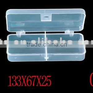 2 Compartments Transparent Plastic Fishing Tackle Boxes thumbnail-1