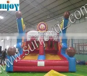 2016 Sunjoy Giant Inflatable Basketball Hoop thumbnail-2