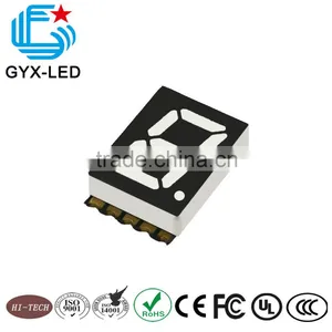 Plastic Housing Single Digit Single Color Common Anode Yellow Emitting Color Oven Application SMD Display thumbnail-1