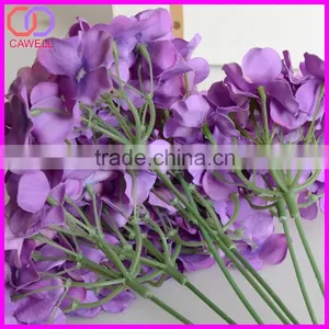 5 Heads Blue and White Hydrangea Bouquet Cheap Artificial Hydrangea Flower thumbnail-6