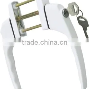 90110528* Zinc Alloy Pair of Handles With Lock for Outward Opening Door & Window thumbnail-1