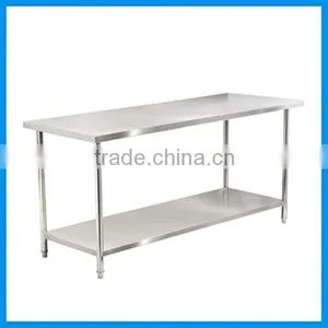 2014 New Type Classic Stainless Steel 2-tier Worktable for Sale (WTC-222) thumbnail-1