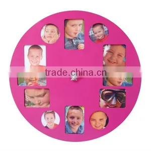 16 Inch Round Clock With Photo Frame/Photo Frame Clock YZ-3181C thumbnail-1
