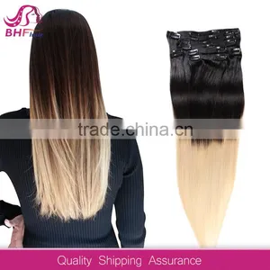 Cheap Full Head Clip in Hair Extensions for White Women thumbnail-1