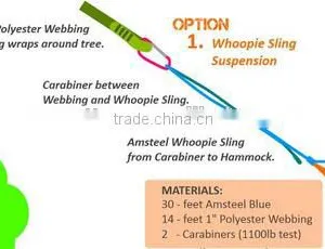 Rainbow Safety System Rope-Style Stansport Polyester Hammock Hanging Straps thumbnail-5