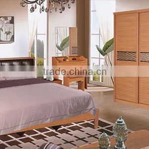 Scratch Resistant and Corrosion Resistant Cherry Wood King Bed Series Suite thumbnail-4