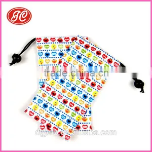 Coloful Heat Transfer Printing Soft Microfiber Bag for Mobile Phone /charger thumbnail-2