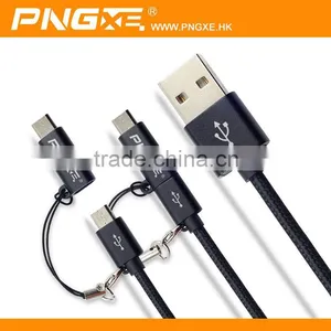 2015 Hottest Mobile Accessories Very Fast Charging 2 in 1 Usb Data Charger Cable for Iphone 6S thumbnail-1