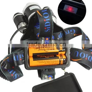 Sidiou Group 30W 5000 Lumens 3x XM-L T6 LED Headlamp Waterproof Rechargeable 3 Bulbs High Power Zoom Headlight thumbnail-6
