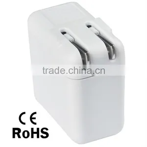 17W 5V/3.4A Dual USB Ports High-Speed AC Wall Charger With Foldable Prong thumbnail-4