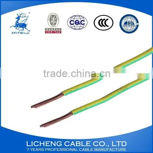6mm2 Earthing Wire PVC Insulated Flexible/solid Copper Electric Cable thumbnail-2