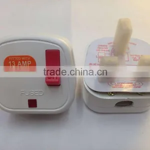 New Products 2016 uk 3 Pin 13a Plug With Switch and LED Light uk Power Plug BS1363 thumbnail-1