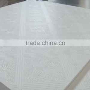 Super White Gypsum Suspended Ceiling Tiles in Mid East Market thumbnail-1