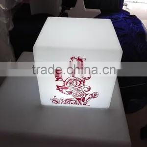 Led Cube With Customer Logo or Pattern Printed for Advertising, Event, Promotion thumbnail-1