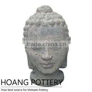 Hi-Fired Buddha Head OldStone Finish thumbnail-1