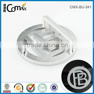 Hollow Round Metal Custom Belt Buckle With Engraved Logo thumbnail-3