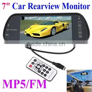 7 Inch Car Rear View Mirror With USB/FM/MP5/Bluetooth,car Mirror Monitor thumbnail-4