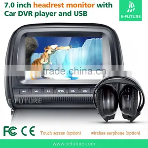 Manufacturers 7inch TFT LCD DVD Headrest Car Monitor Car Headrest thumbnail-1
