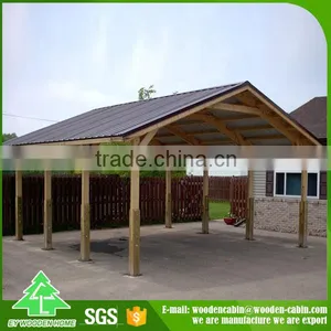 Cheap Price Prefab Wooden Carport/2 Car Wooden Carport for Sale thumbnail-1