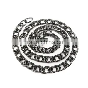 Manufacture Decorative Metal Black Double Link Chain thumbnail-3