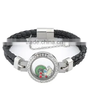 Hot New Products For 2016 Best Selling Products Popular At High Quality Leather Bracelet Lockets Wholesale thumbnail-1