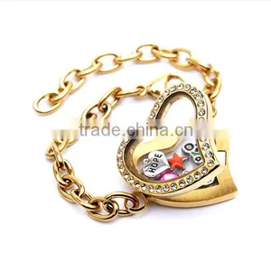 Best Selling Heart Bracelets Lockets Stainless Steel thumbnail-2