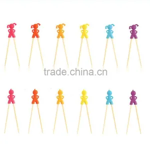2016 Cute Silicone Bulk Plastic Chopsticks For Chilren Training Chopsticks thumbnail-4