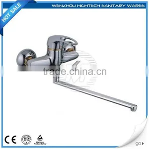 Factory Direct Dual Handle Brass Floor Mounted Bath Shower Faucet thumbnail-1