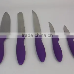 Color Nonstick Santoku Knives Stainless In Kitchen Knives With Block thumbnail-2