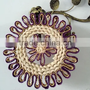 Colorful Corn Husk Made Straw Placemat thumbnail-1