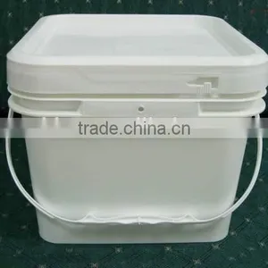 Food Grade18 L PP Plastic Square Pail With Sealed Lid thumbnail-1