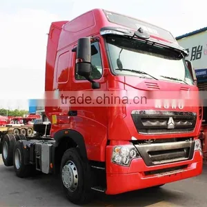 SINOTRUK HOWO T7H 6X2 440HP Euro4 MAN Engine Tractor Head Truck With Rear Axle Lifting thumbnail-2