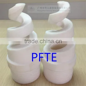 1/4" Teflon Spiral Full Cone Nozzle for Chemical Processing thumbnail-1