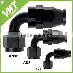 AN6 AN8 AN10 AN12 90 DEGREE Red Blue PTFE Hose End Fittings thumbnail-4