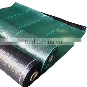 PP or PE Plastic Weed Control Fabric With Green Line thumbnail-3