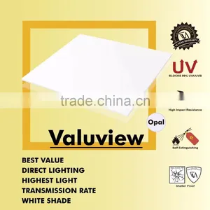 Translucent Plastic Polycarbonate Solid Flat Sheet (Valuview Opal Solid Flat) thumbnail-1
