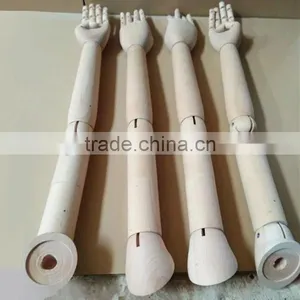 Nature Color Long Arms Men Wooden Hand For Mannequin Dispaly thumbnail-2