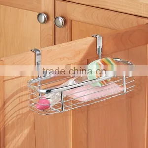 Metal Storage Organizer Basket Over the Cabinet Door Storage Basket thumbnail-5