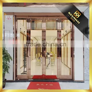 Commercial Golden Color Stainless Steel 304 Door Design thumbnail-1