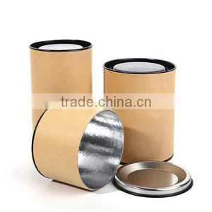 Customize All Kinds of High-quality Packaging Box, Kraft Paper Cylinder Tea Cans thumbnail-2
