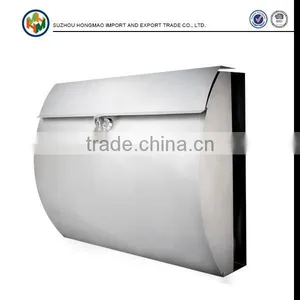 Stainless Steel Mailbox With Newspaper Holder thumbnail-1