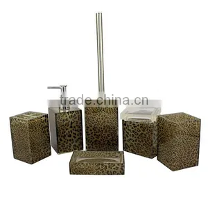 Color Brilliancy Leopard Print Resin Bathroom Fittings Price thumbnail-1