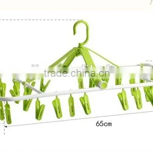 Wholesale Stock 360 Degree Rotate Foldable Plastic Clothes Hangers thumbnail-2