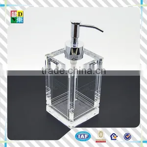 High Quality Polygon Colored Acrylic Bathroom Set From China /custom Design Acrylic Bathroom Set for Hotel in Wholesaler Price thumbnail-6